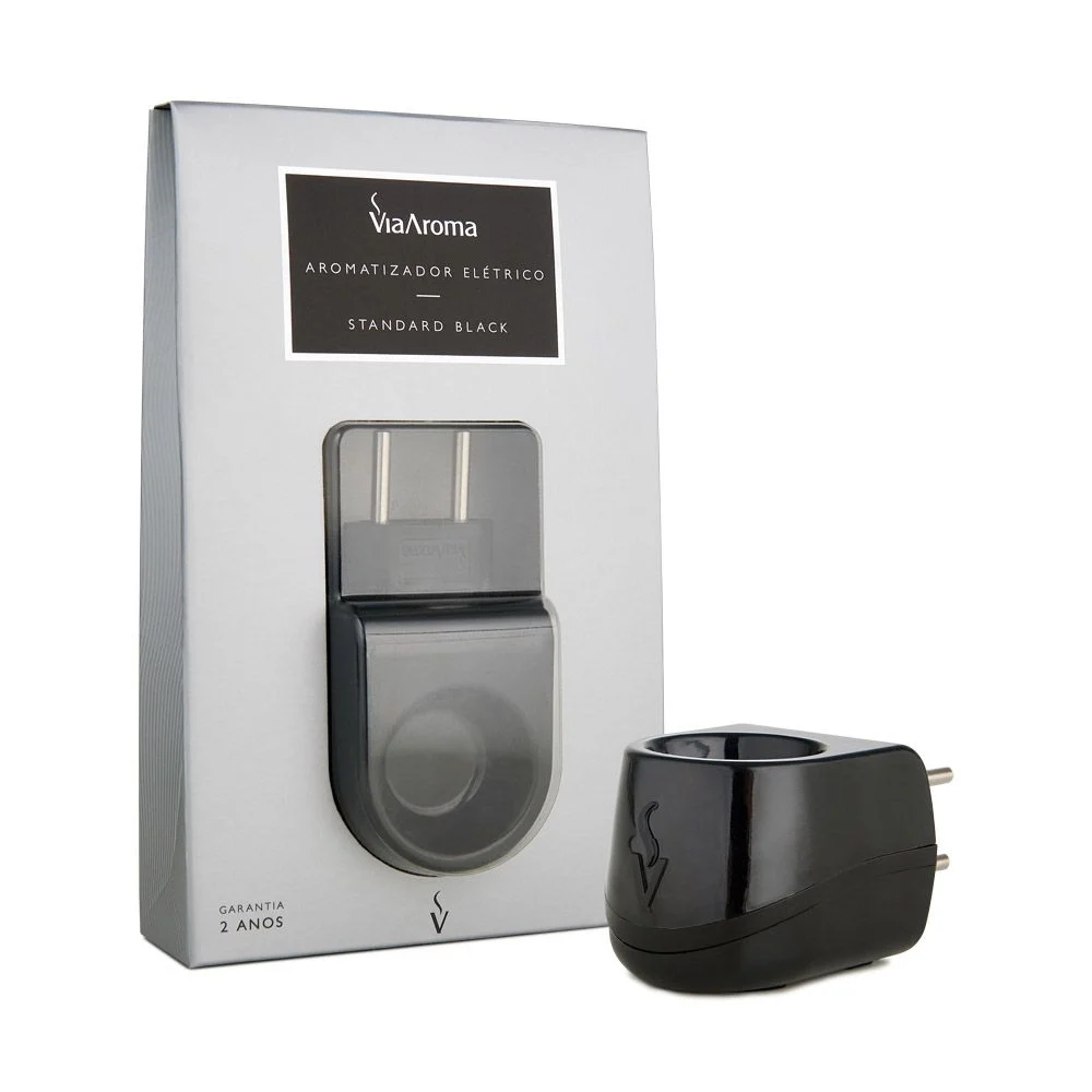 AROMATIZADOR DIFUSOR ELÉTRICO VIA AROMA BLACK