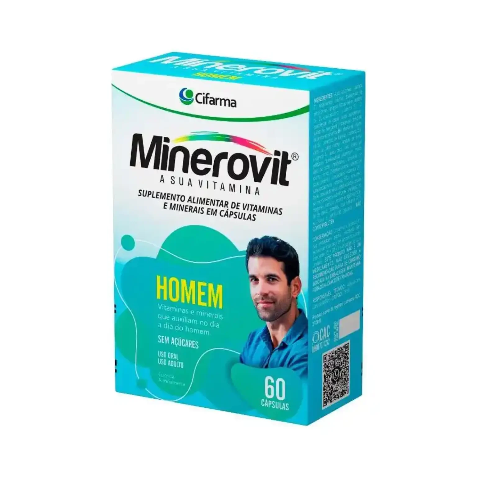 SUPL. MINEROVIT HOMEM 60 CAP. CIFARMA