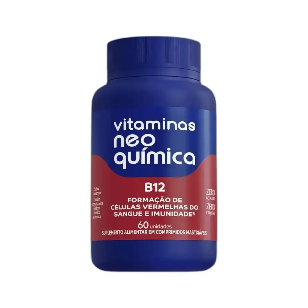 VITAMINA B12 METILCOBALAMINA C/ 60 COMPR. MASTIGÁVEIS NEO QUÍMICA