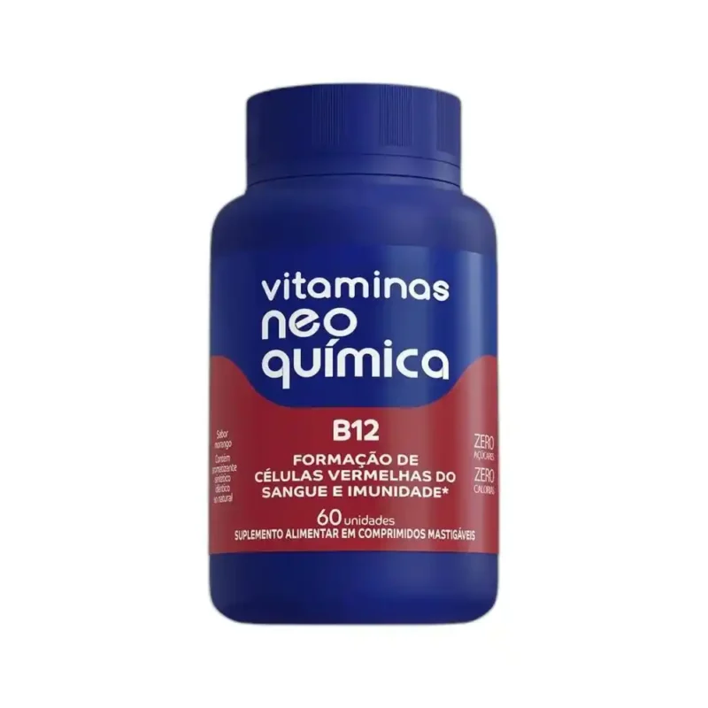 VITAMINA B12 METILCOBALAMINA C/ 60 COMPR. MASTIGÁVEIS NEO QUÍMICA