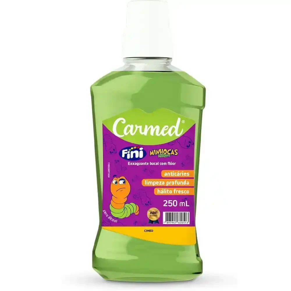 ENXAGUANTE BUCAL CARMED FINI MINHOCAS 500ML CIMED
