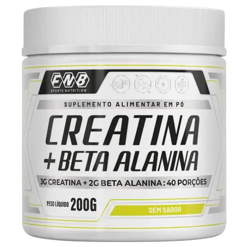 CREATINA + BETA ALANINA EM PÓ 200G PURA FLORA NATIVA