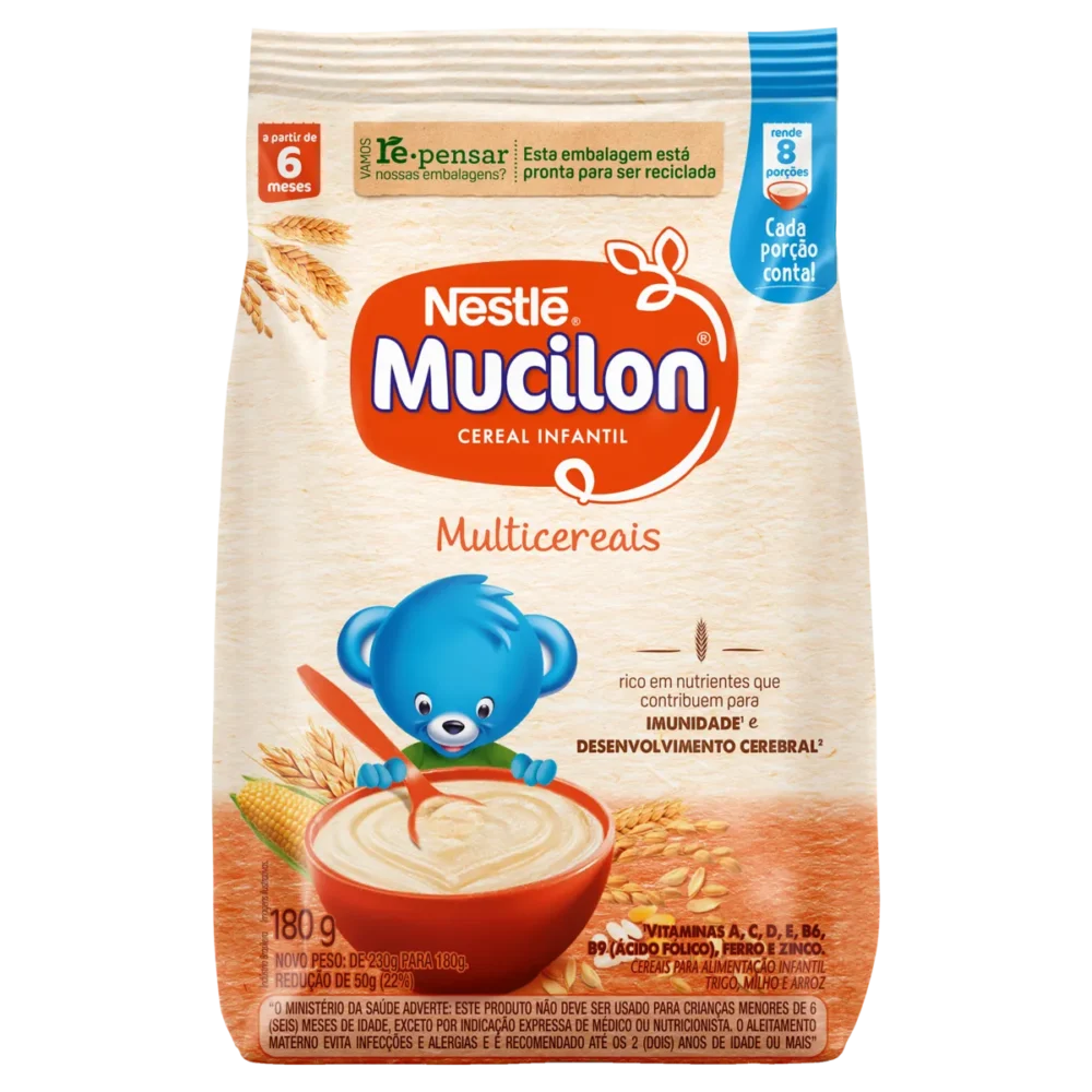 MUCILON INFANTIL MULTICERAIS NESTLÉ 180G