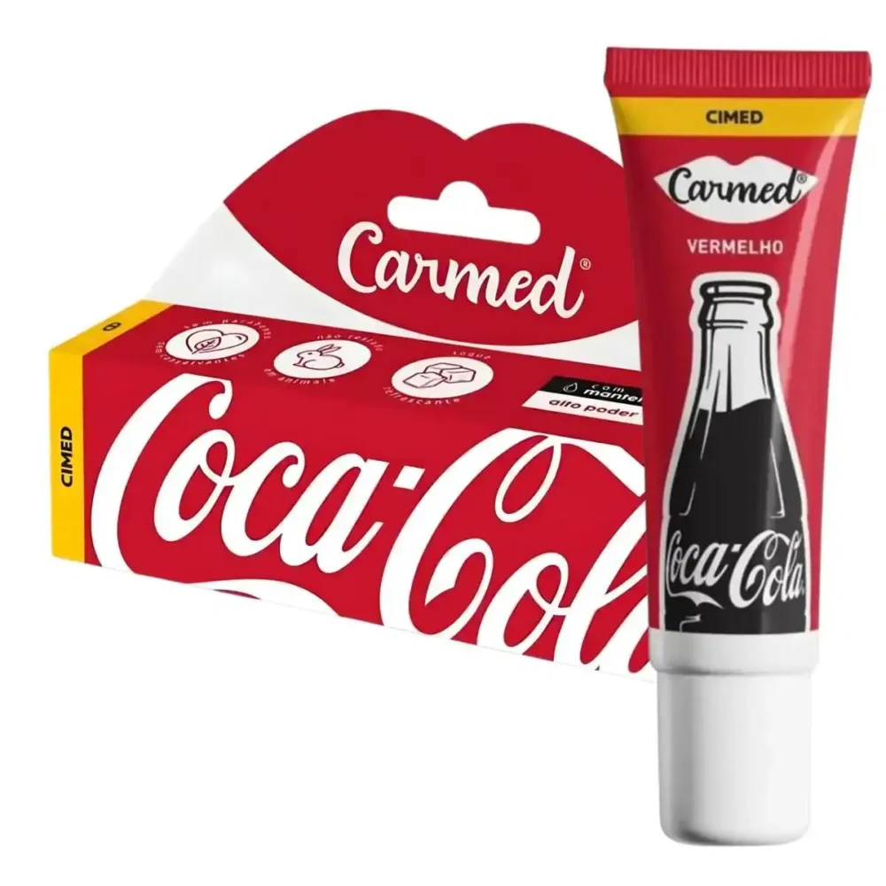 CARMED LABIAL 10G COCA COLA VERMELHO CIMED