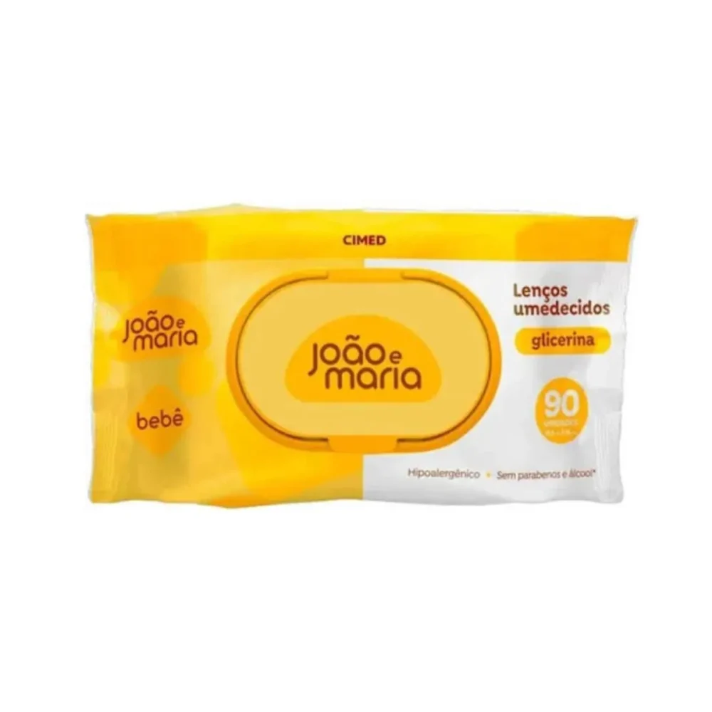 LENÇOS UMEDICIDOS JOÃO E MARIA 90 UNID. CIMED