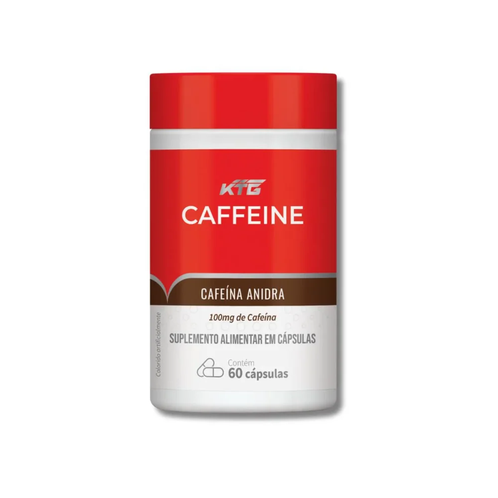 CAFFEINE CAFEÍNA ANIDRA DOSE MÁXIMA C/ 60 CAP. KTG