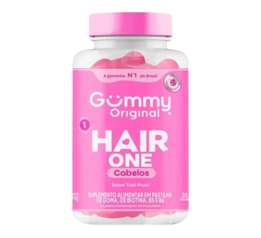 HAIR ONE CABELOS C/ 30 GOMAS 90G GUMMY ORIGINAL