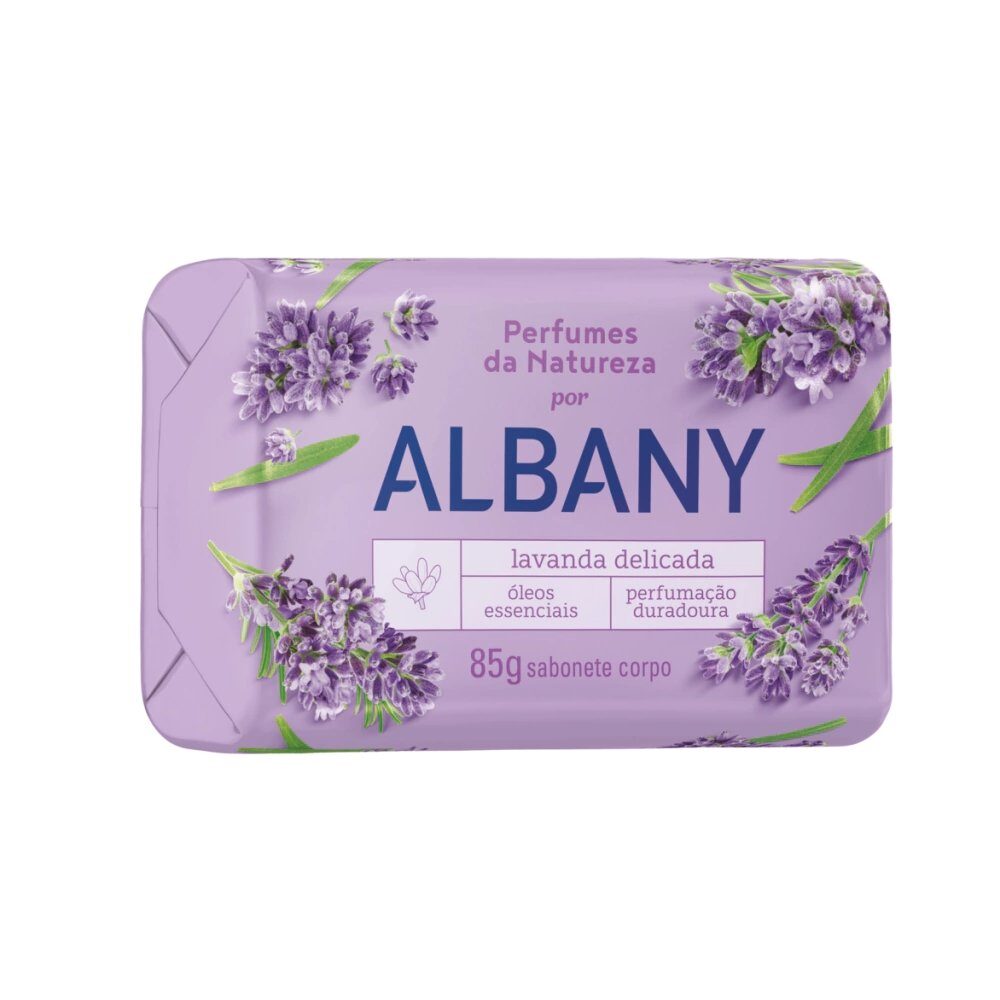 SABONETE ALBANY LAVANDA DELICADA 80G