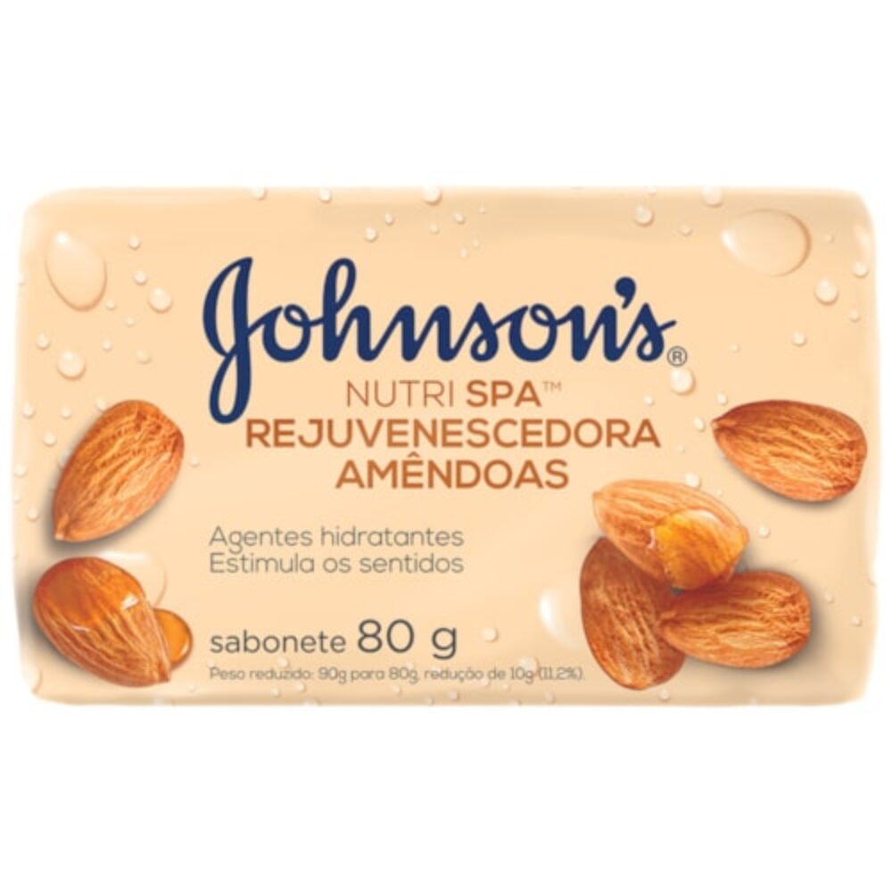 SABONETE JOHNSON'S AMÊNDOAS 80G