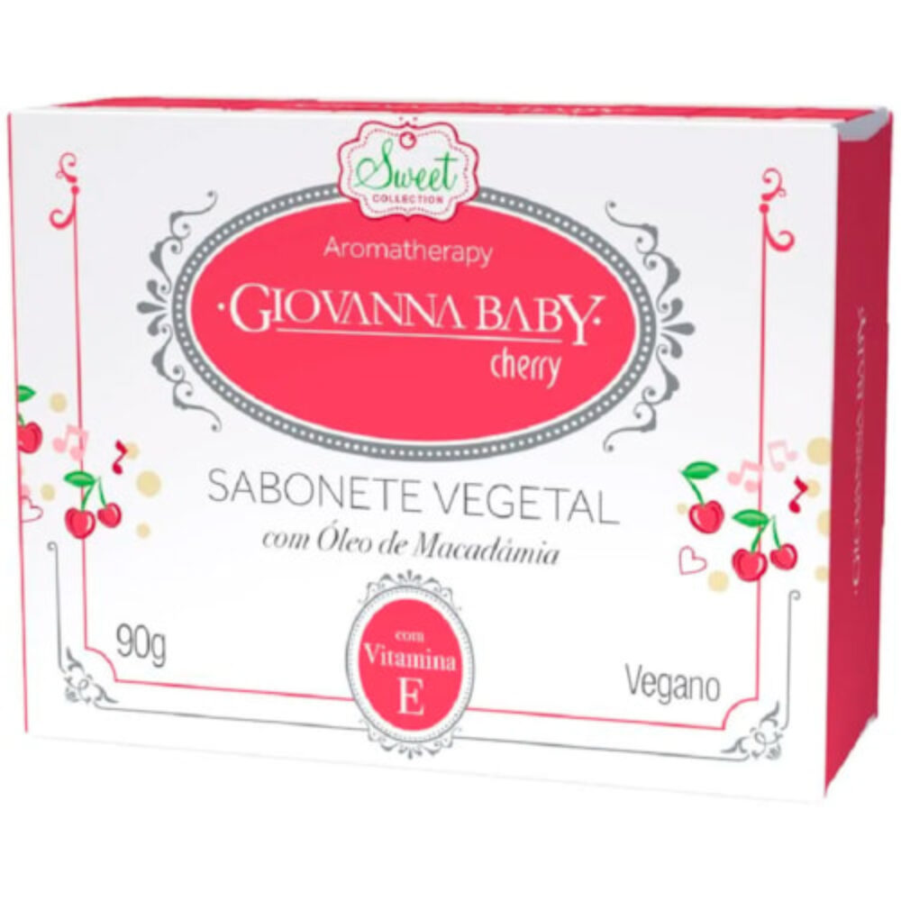 SABONETE GIOVANNA BABY VEGETAL CHERRY 90G