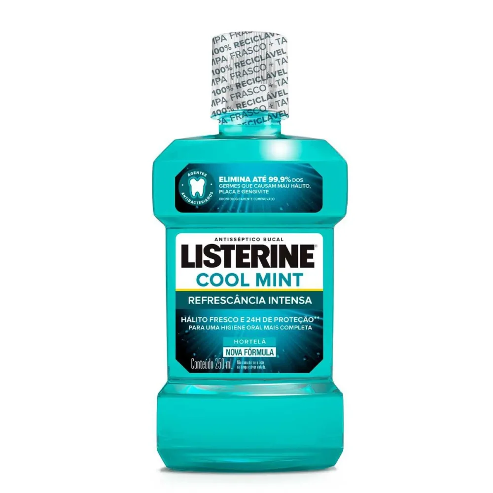 ENXAGUANTE BUCAL LISTERINE COOL MONT HORTELÃ 250ML