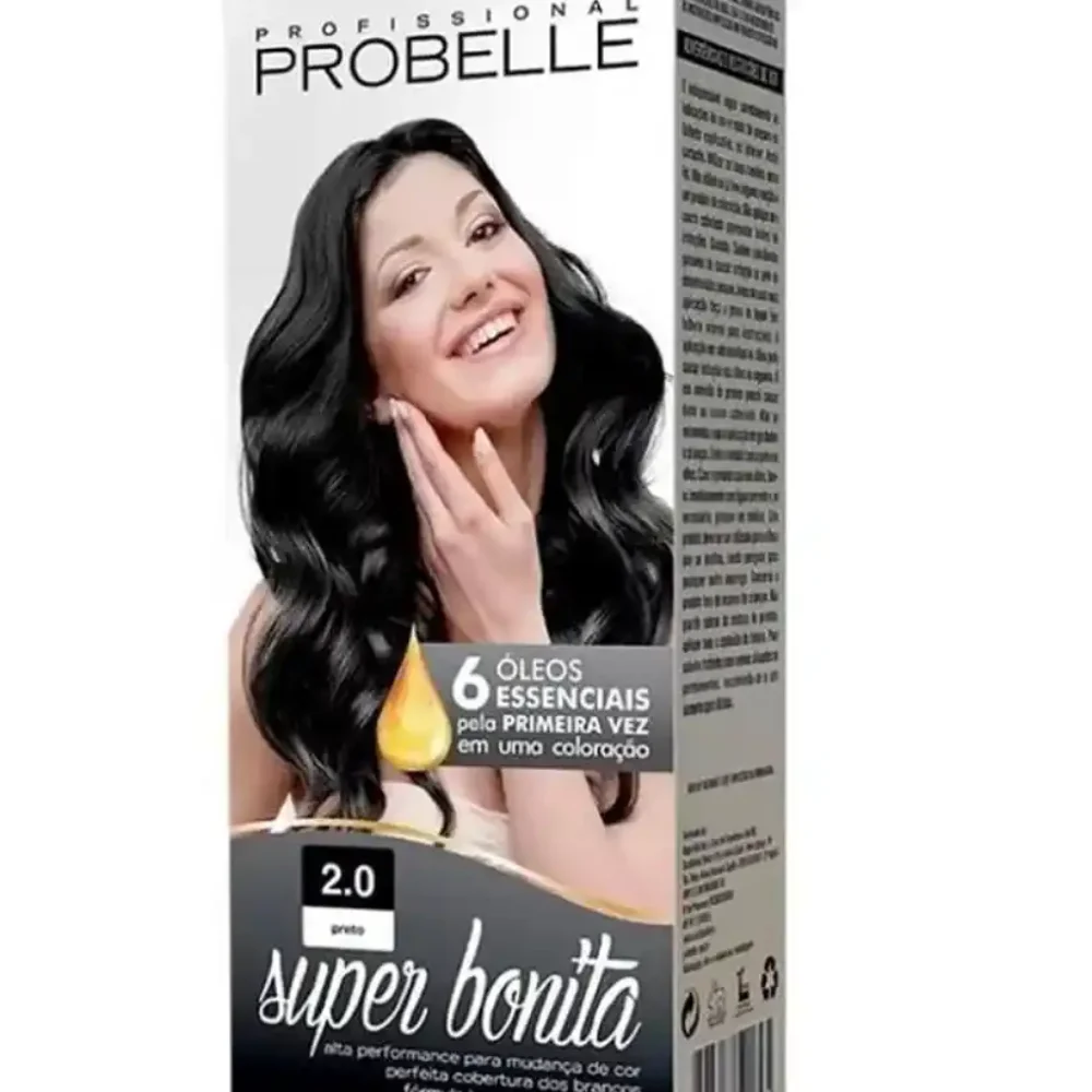 TINTA CABELO SUPER BONITA PROBELLE PRETO 2.0