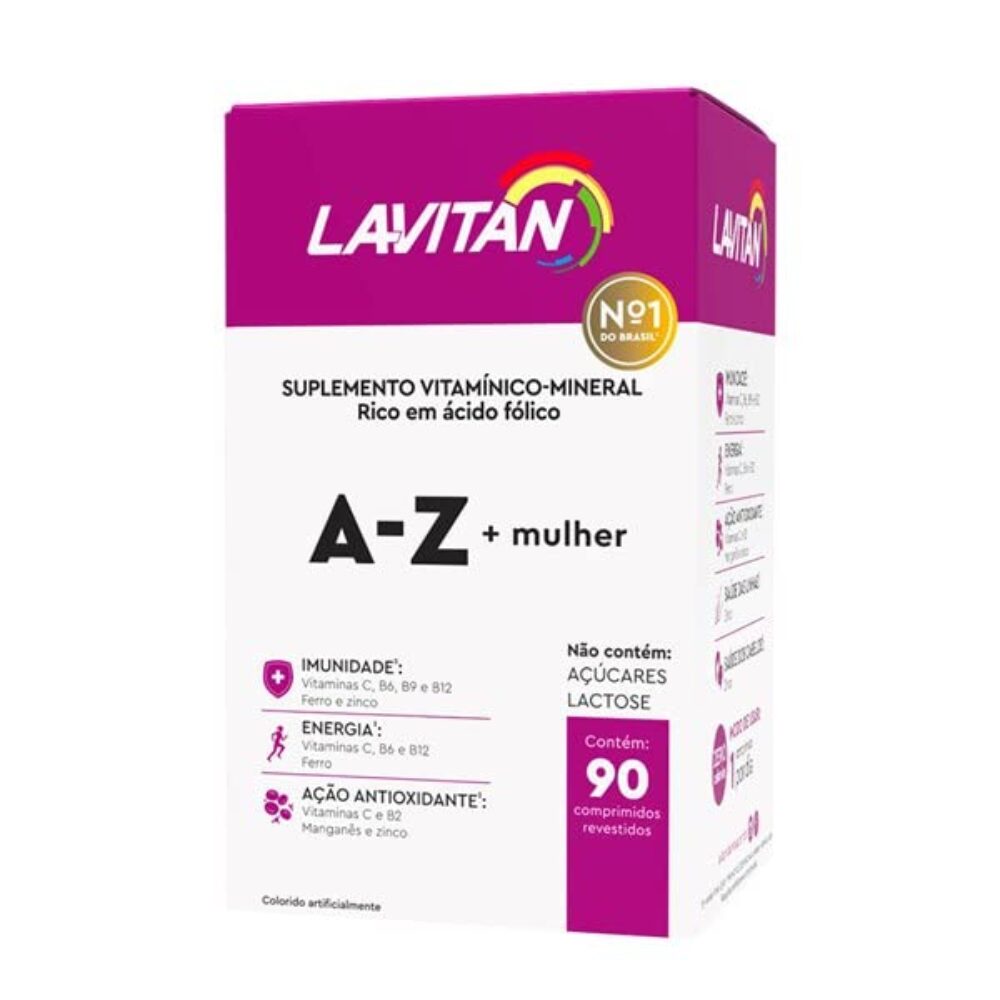 SUPL. LAVITAN A-Z + MULHER 90 COMPR. CIMED