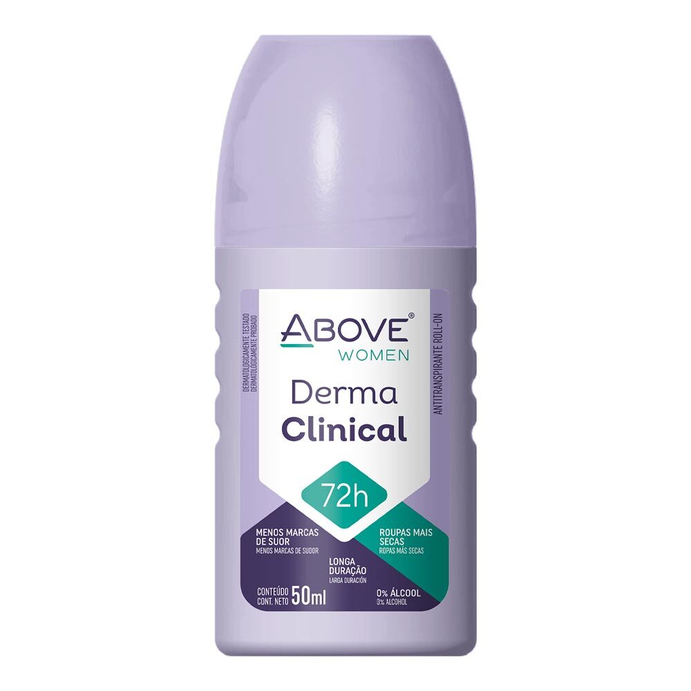 DESODORANTE ABOVE ROLL ON WOMEN DERMA CLINICAL 72H 50ML