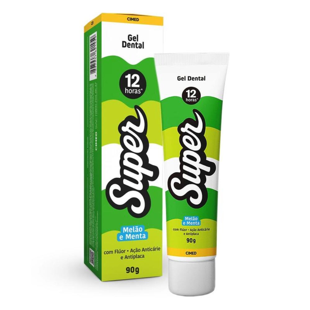 GEL DENTAL SUPER MELÃO E MENTA 90G CIMED
