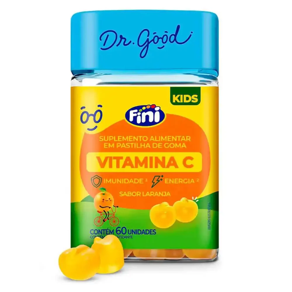 VITAMINA C KIDS GOMA LARANJA C/ 60 UNID FINI DR. GOOD