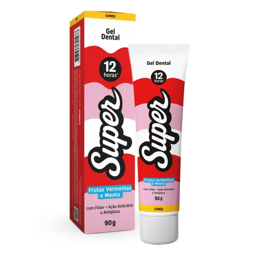 GEL DENTAL SUPER FRUTAS VERMELHAS 90G CIMED