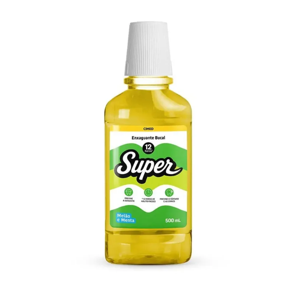 ENXAGUANTE BUCAL SUPER MELÃO E MENTA 500ML CIMED