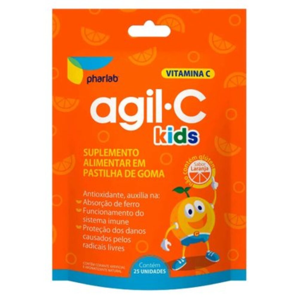 SUPL. VITAMINA C AGIL-C KIDS LARANJA