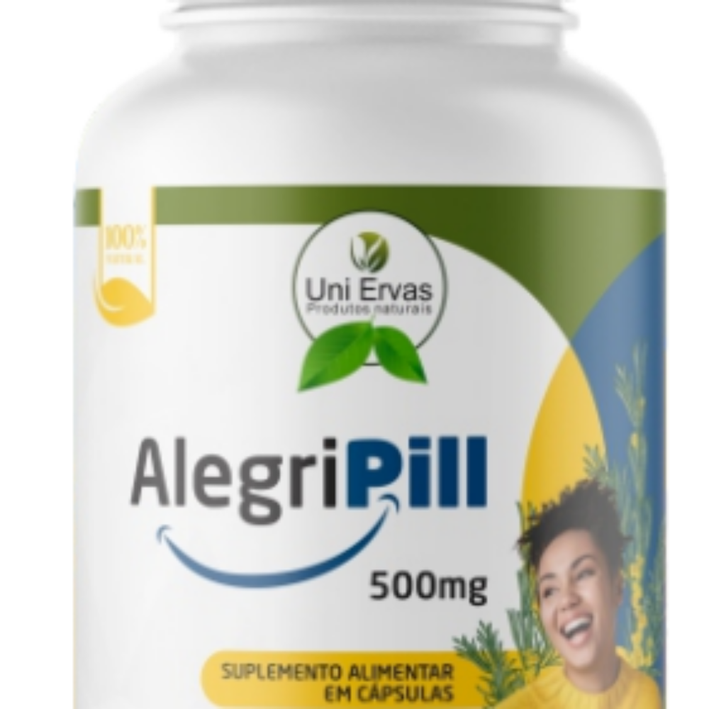 SUPL. NATURAL ALEGRIPILL 500MG 60 CAP. UNI ERVAS