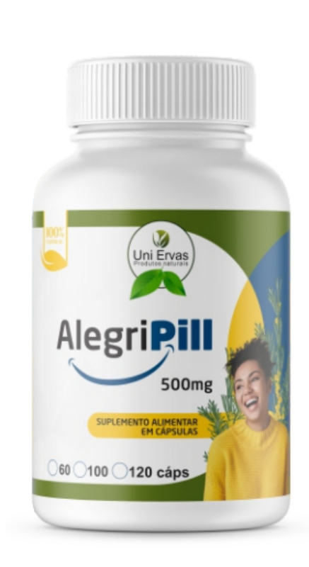 SUPL. NATURAL ALEGRIPILL 500MG 60 CAP. UNI ERVAS