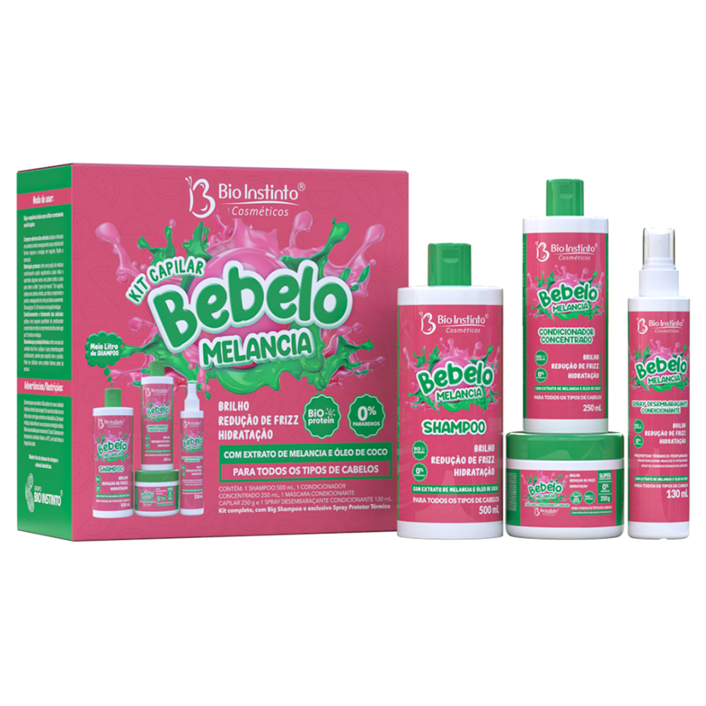 KIT CAPILAR BEBELO MELANCIA BIO INSTINTO 4 ITENS