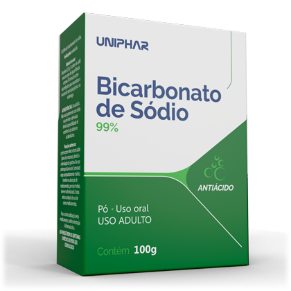 BICARBONATO DE SÓDIO 99% 100G PÓ UNIPHAR