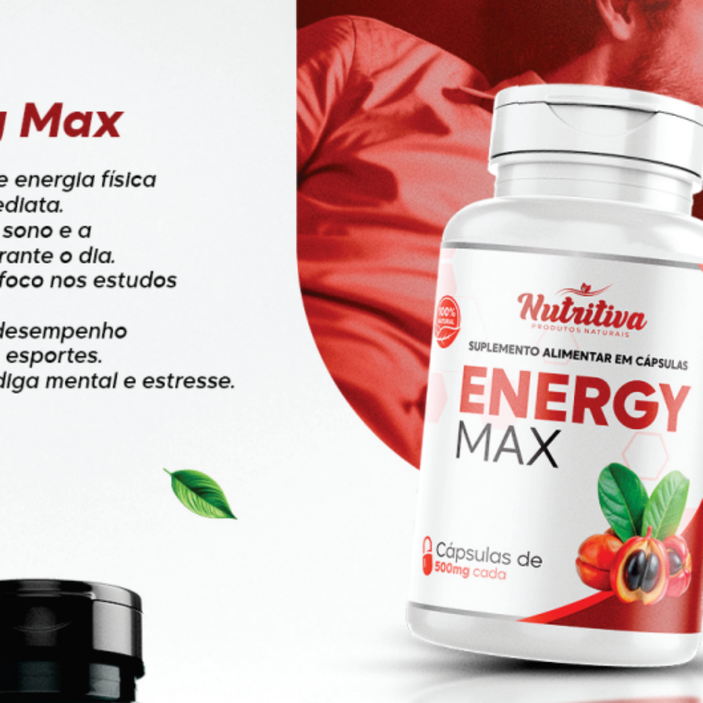ENERGY MAX 500MG C/  60 CAP. NUTRITIVA