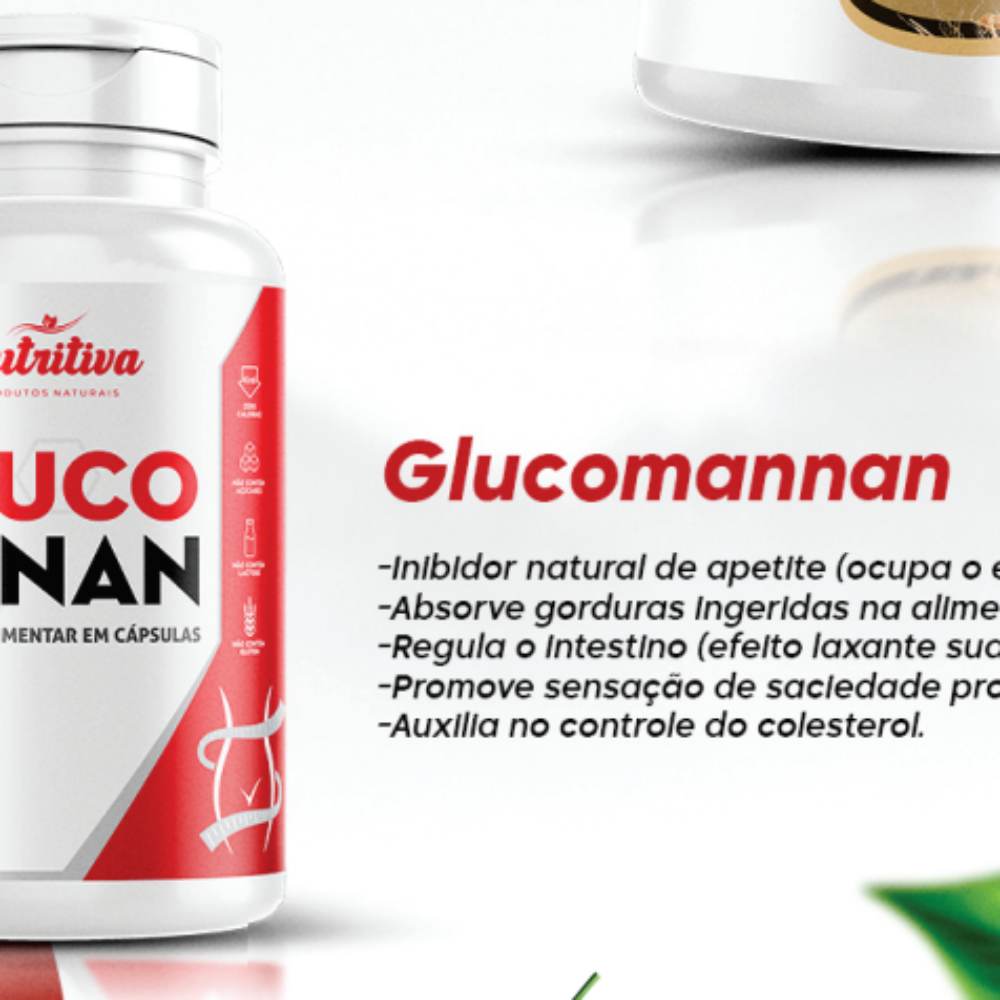GLUCOMANNAN 500MG C/  60 CAP. NUTRITIVA