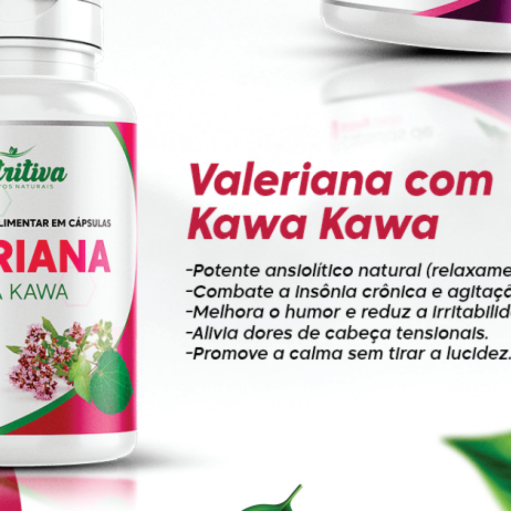 VALERIANA C/ KAWA KAWA 500MG C/  60 CAP. NUTRITIVA