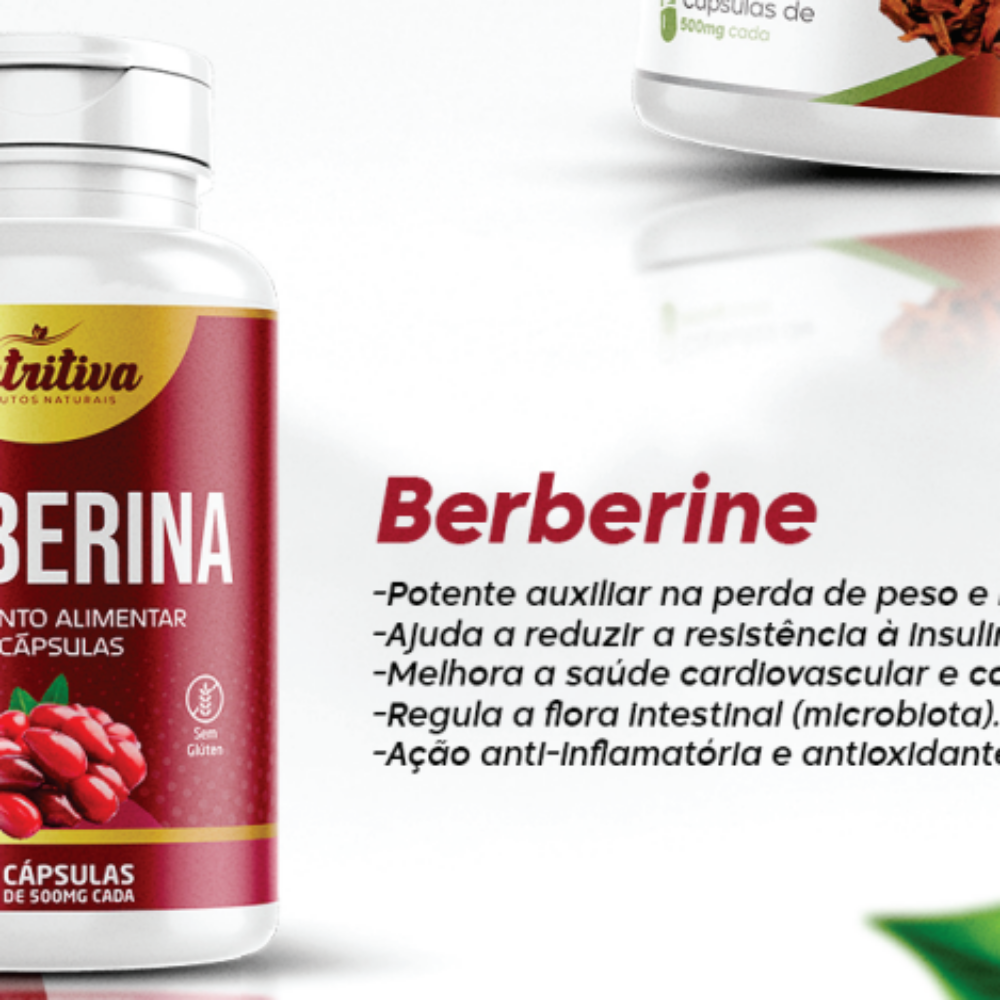 BERBERINA 500MG C/  60 CAP. NUTRITIVA