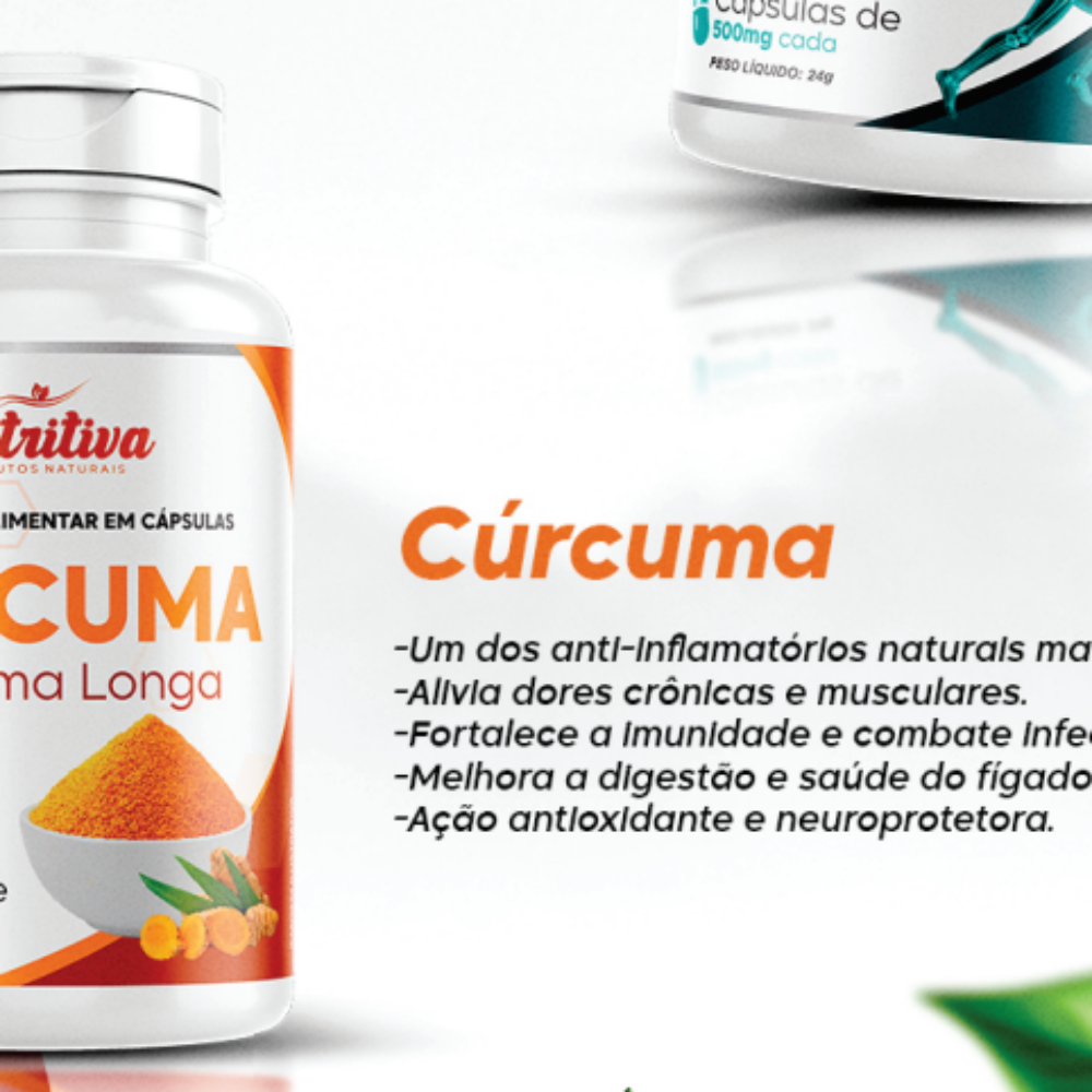 CÚRCUMA LONGA 500MG C/  60 CAP. NUTRITIVA