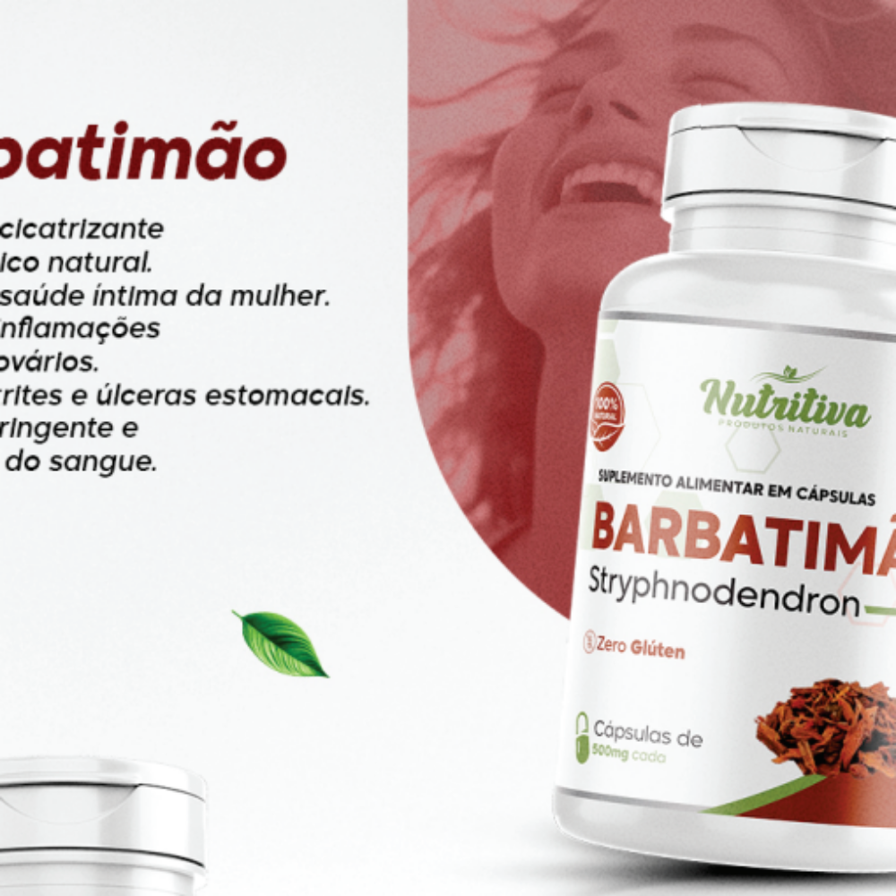 BARBATIMÃO 500MG C/  60 CAP. NUTRITIVA
