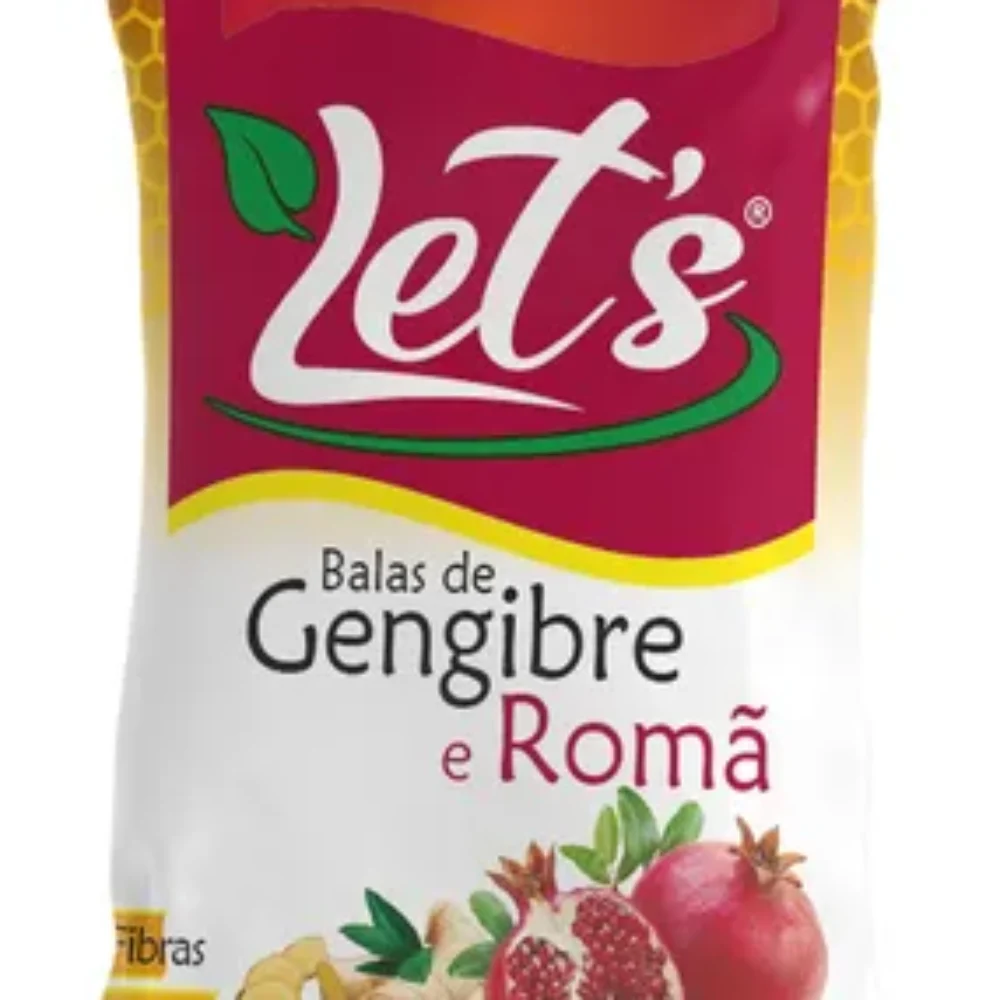 BALAS DE GENGIBRE E ROMÃ 30G LET'S SMELLS