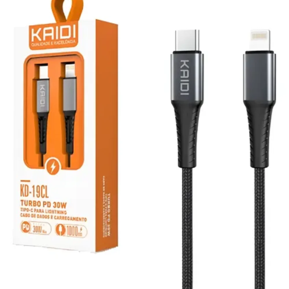CABO UBS-C IPHONE KAIDI TURBO 3.4A