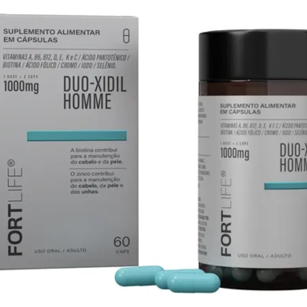 DUO-XIDIL HOMME 1000MG C/ 60 CAP. FORTLIFE