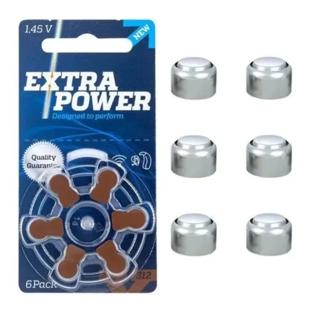 BATERIA DE APARELHOS AUDITIVOS PAKC C/6 INOVA A312/PR41