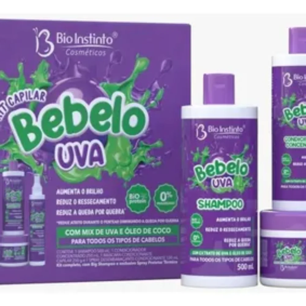 KIT CAPILAR BEBELO UVA BIO INSTINTO 4 ITENS