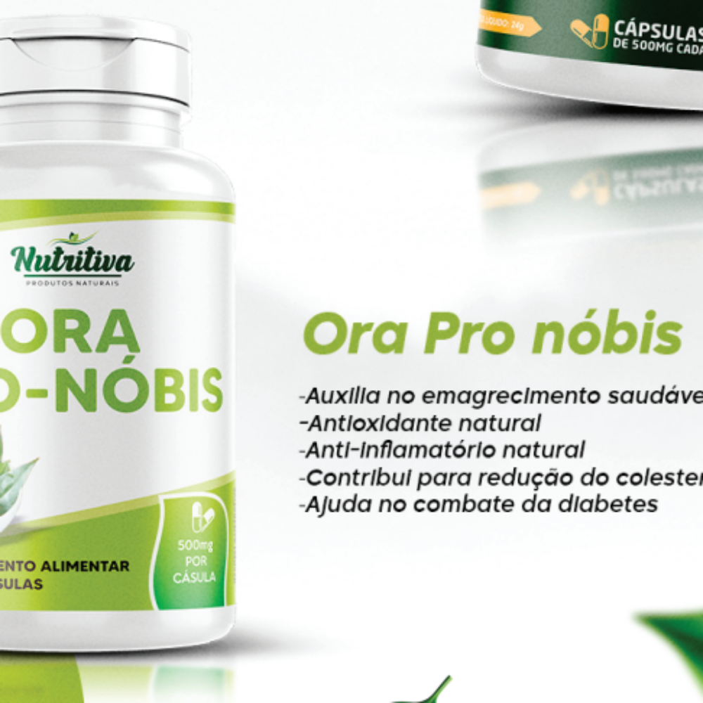 ORA PRO-NÓBIS 500MG C/  60 CAP. NUTRITIVA