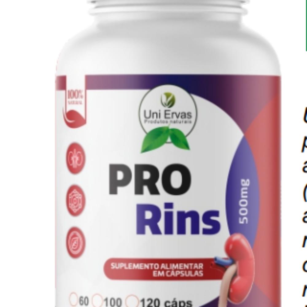 SUPL. NATURAL PRO RINS 500MG 60 CAP. UNI ERVAS