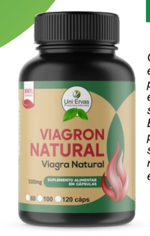 SUPL. NATURAL VIAGRON NATURAL 500MG 60 CAP. UNI ERVAS