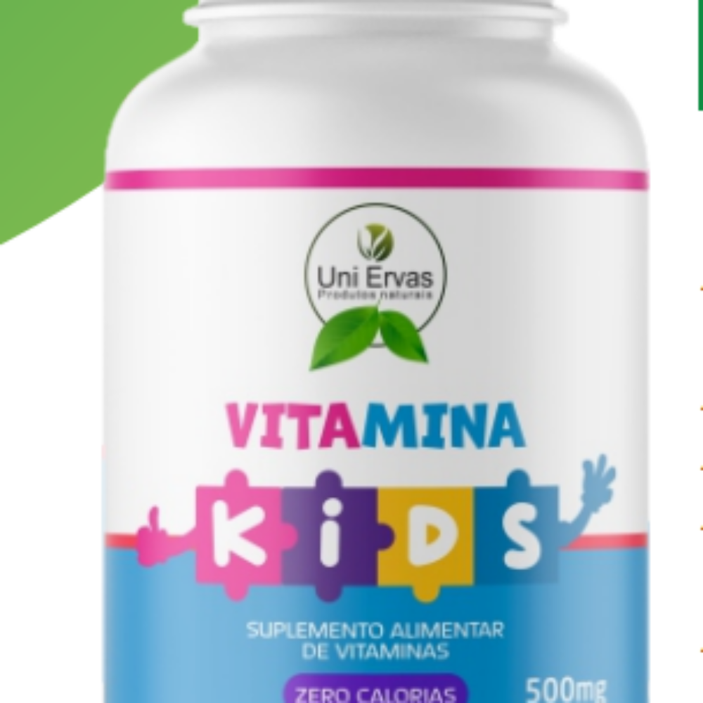SUPL. NATURAL VITAMINA KIDS 500MG 60 CAP. UNI ERVAS