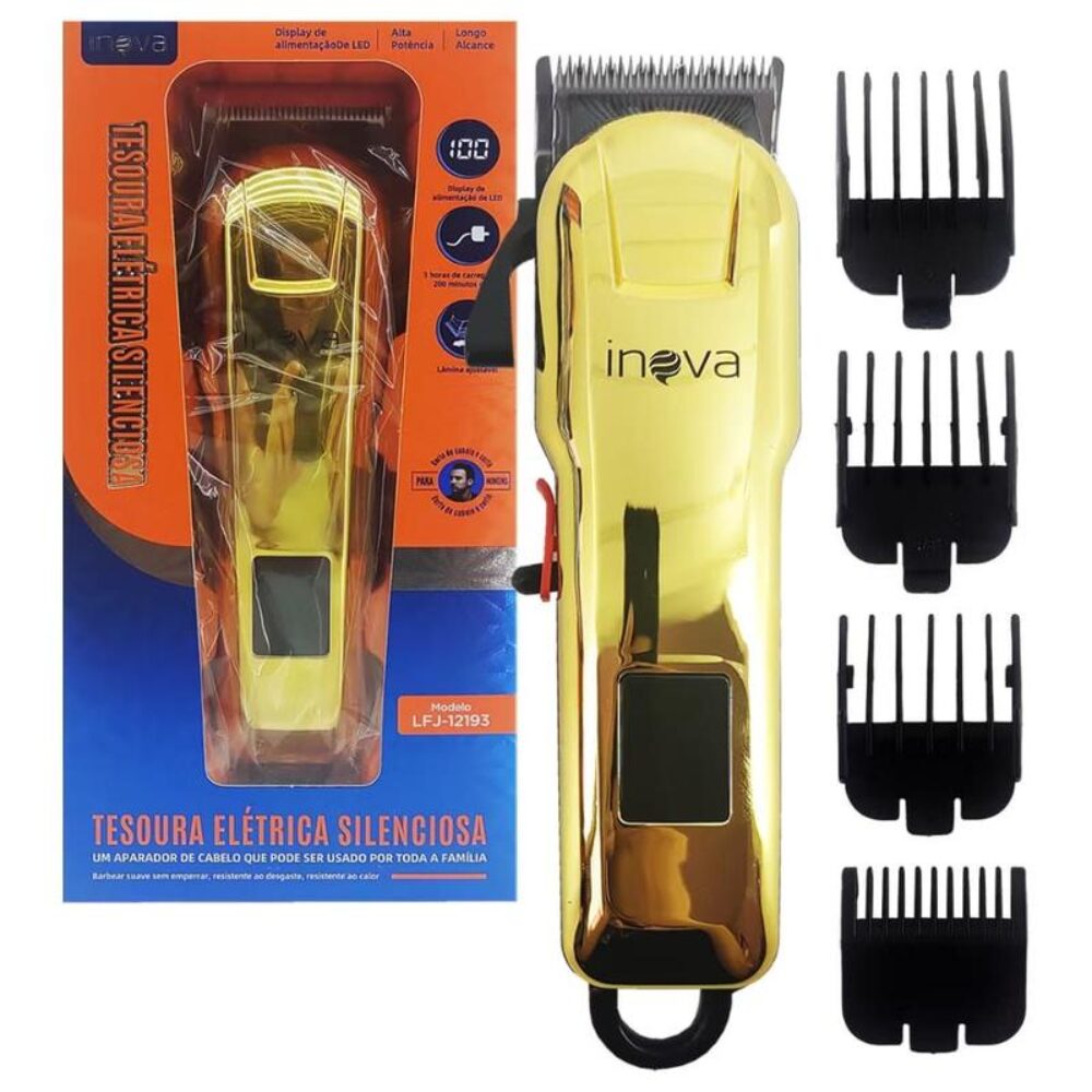 MÁQUINA CORTE DE CABELO PROF SEM FIO INOVA LFJ-12193