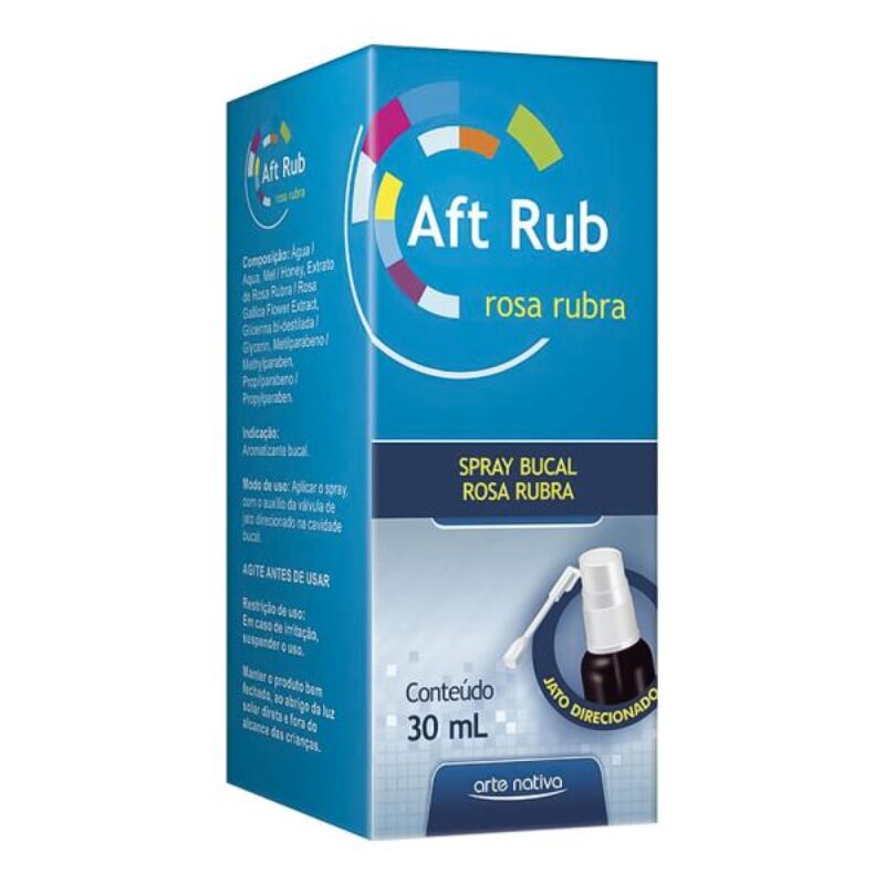 AFTRUB SPRAY BUCAL ROSA RUBRA 30ML ARTE NATIVA