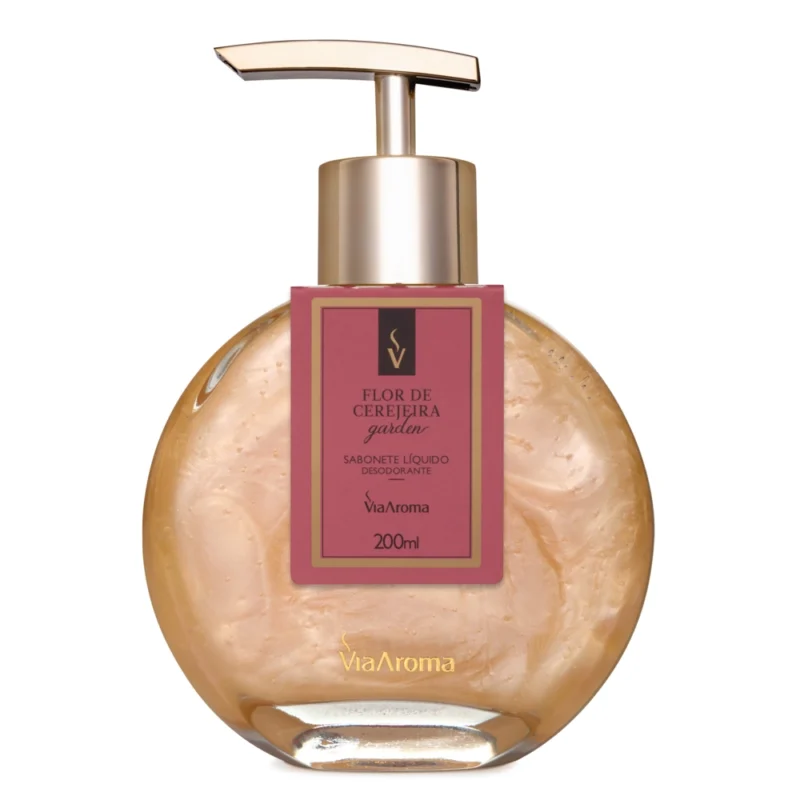 SABONETE LÍQUIDO DESODORANTE 200ML FLOR DE CEREJEIRA GARDEN