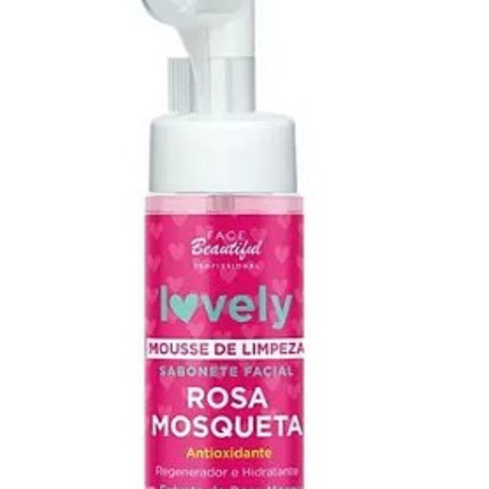MOUSSE DE LIMPEZA FACIAL LOVELY ROSA MOSQUETA 150ML