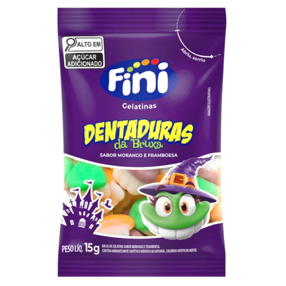 BALA FINI DENTADURA DA BRUXA 15G