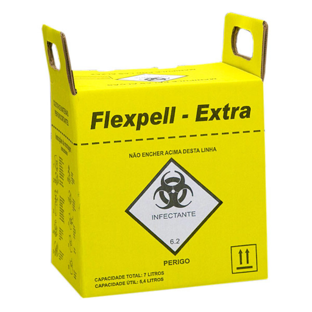 COLETOR DE MATERIAL PERFURANTES FLEXPELL 7L