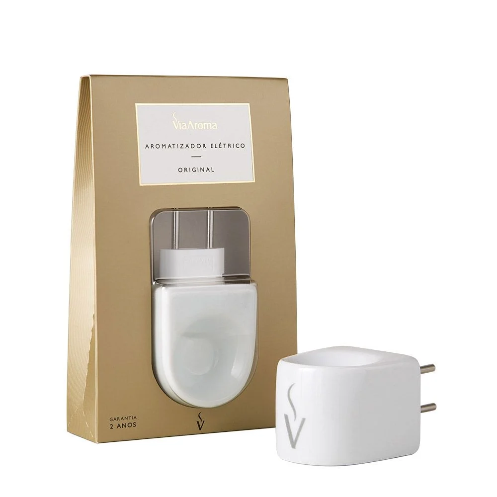 AROMATIZADOR DIFUSOR ELÉTRICO VIA AROMA WHITE