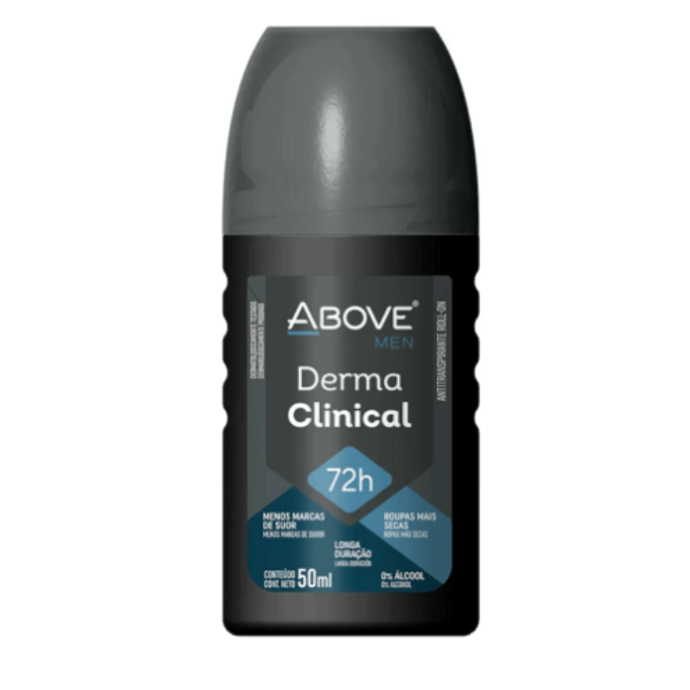 DESODORANTE ABOVE ROLL ON MEN DERMA CLINICAL 72H 50ML